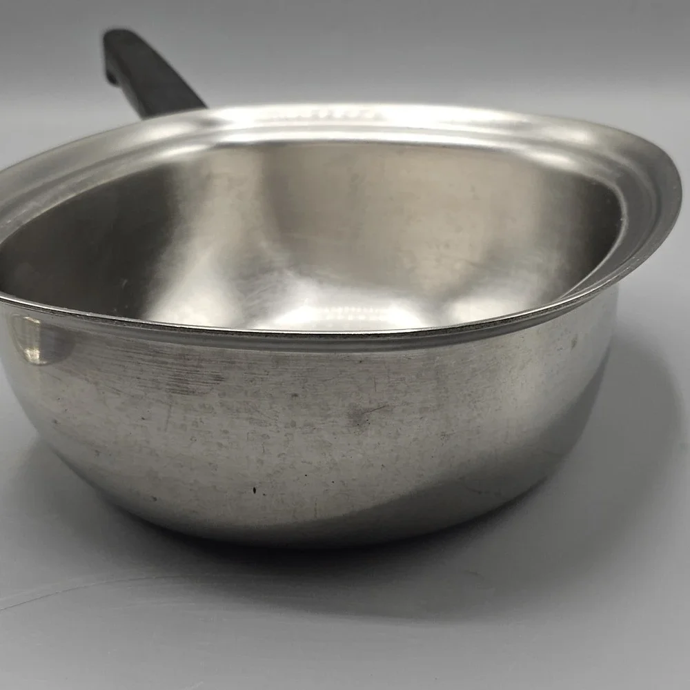 Vintage Aristo-Craft 2 QT Stainless Steel Square Saucepan Pot W/ Lid Made USA
